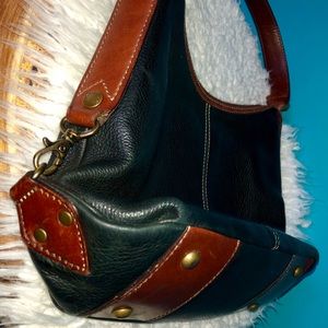 Fossil Bags - Fossil black/brown leather bag purse Fossil Bags - Fossil black/brown leather bag purse